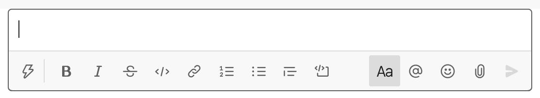 Slack 消息界面中的 Markdown